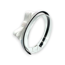 Shiny Ribbon Headband - Pearl